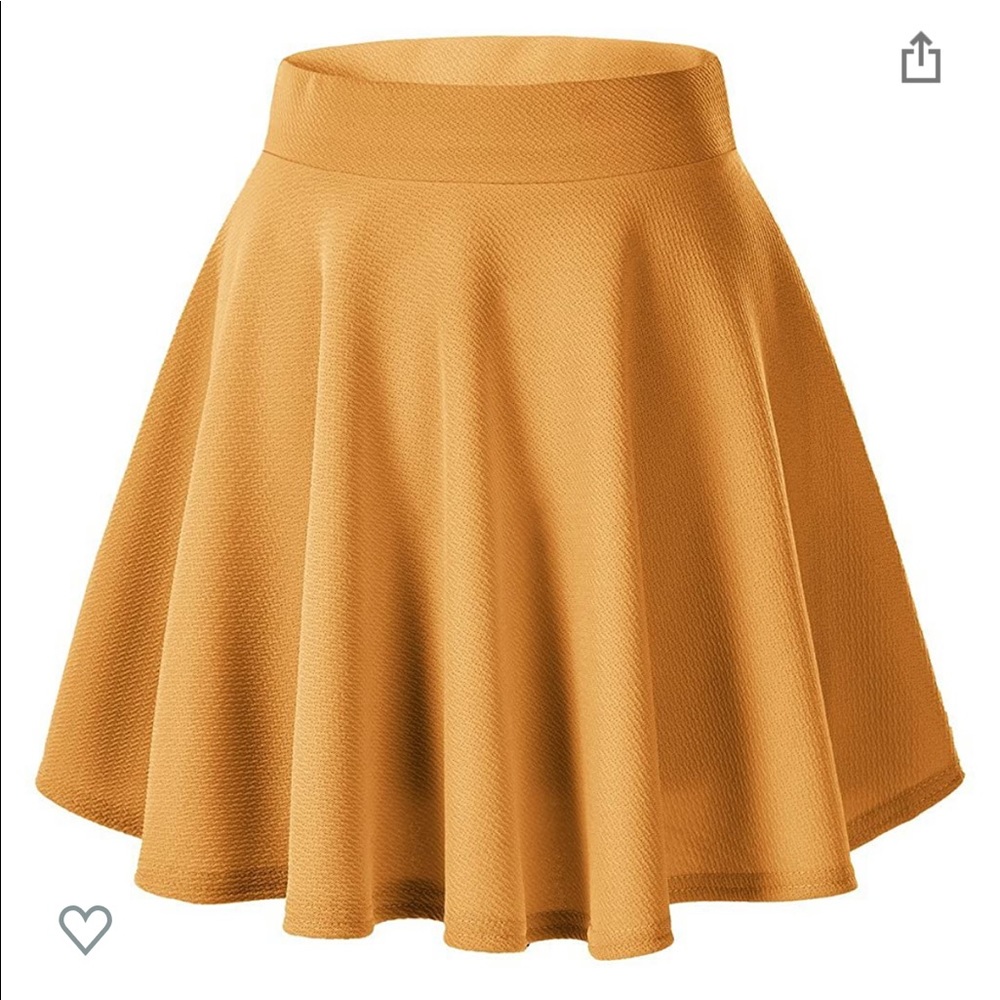 Yellow skater skirt